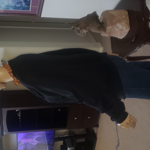 Ann Taylor L silk blend ruffle center soft cozy warm - Picture 4 of 12